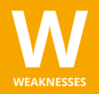 SWOT---Debolezze---WEAKNESSES