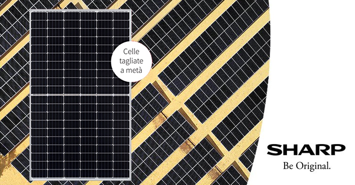 SHARP pannelli fotovoltaici half-cells da 330 Wp