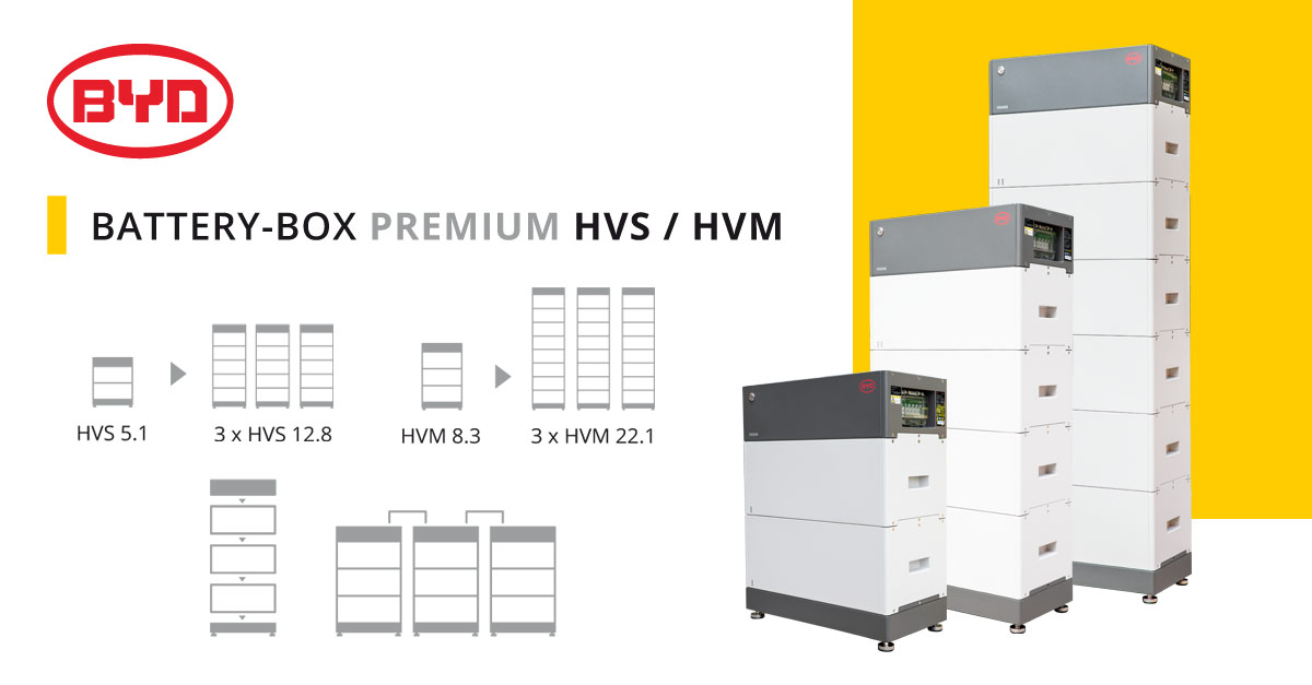 BYD Battery-Box Premium HVS / HVM high voltage