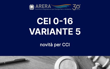 CEI 0-16 Variante 5: novità per CCI