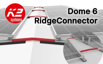 K2 RidgeConnector per strutture senza fissaggi per tetto