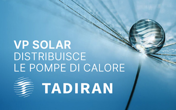 VP Solar distribuisce le pompe di calore e i climatizzatori Tadiran