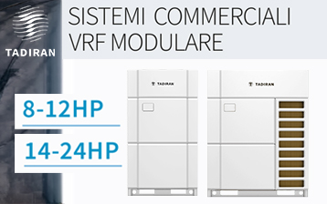 VRF modulari Tadiran: climatizzazione ad alta efficienza per edifici commerciali